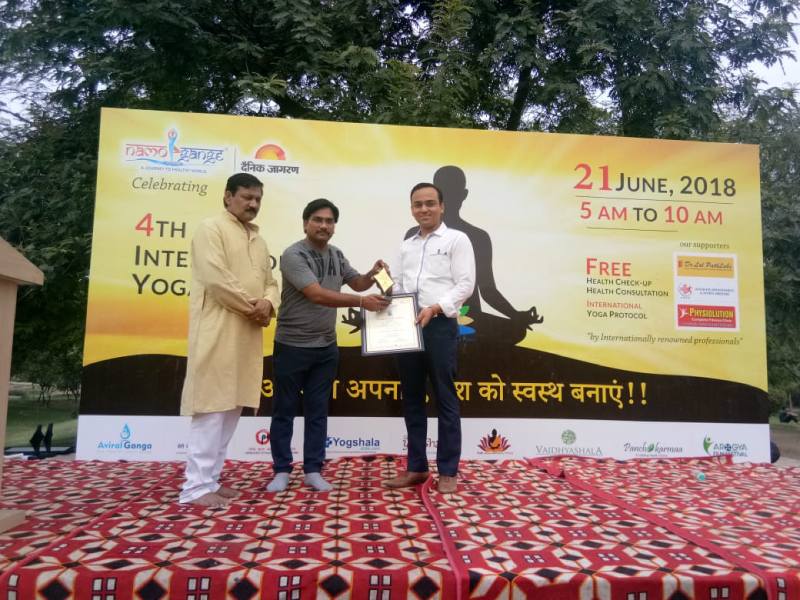 Dr. Ankit Varshney in Yoga and Free Health Camp
